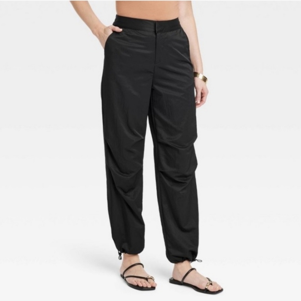 Women's High Rise Parachute Jogger Pants a new day - 14